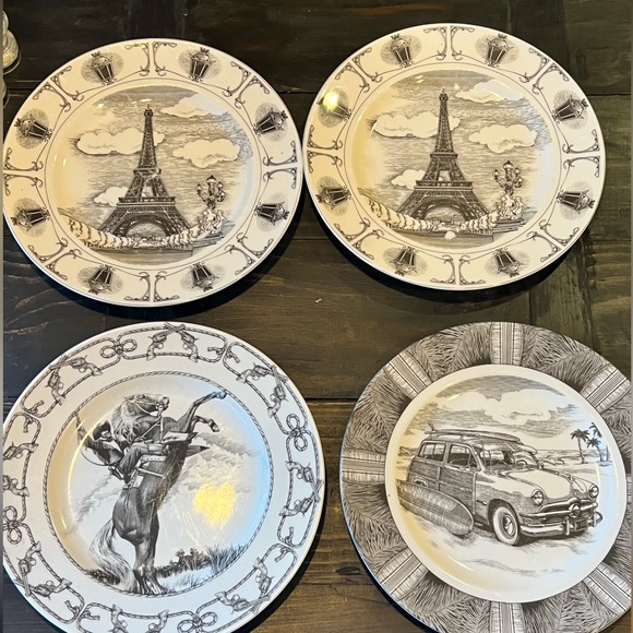222 Fifth Slice of Life Dinner Plates- set of four - Picture 1 of 12